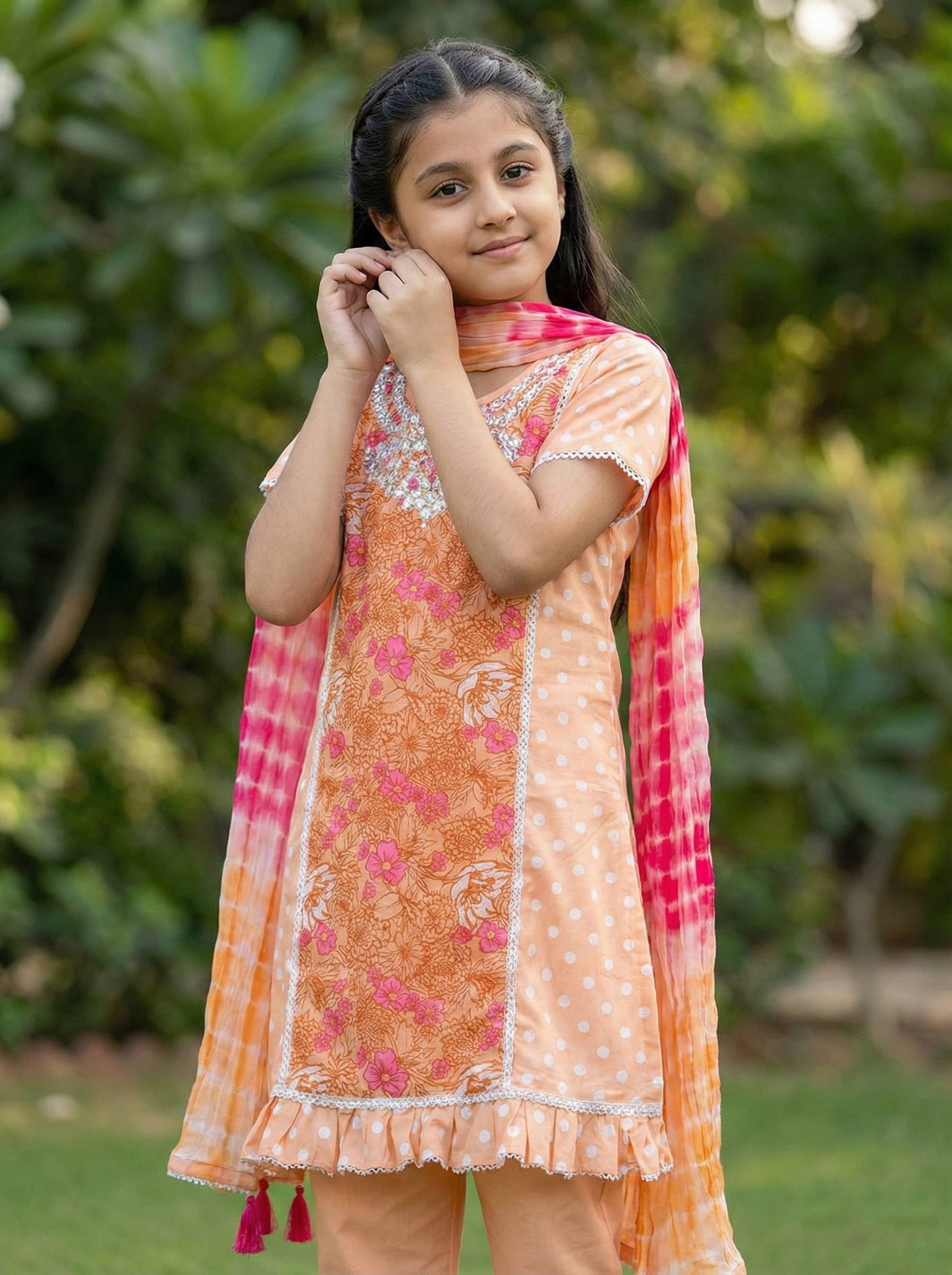 Peach Blossom Baby Three Piece Set - Image 4