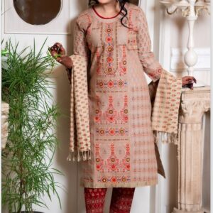 Beige Printed 3 Piece Set