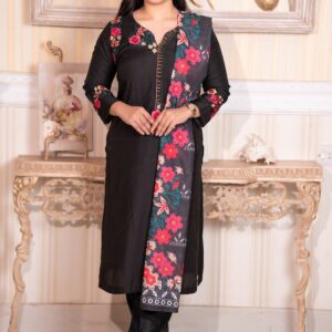 Black Floral 3 Piece Set