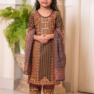 Brown Kids 3 Piece Set