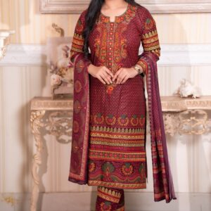 Maroon Women 3 Piece Set