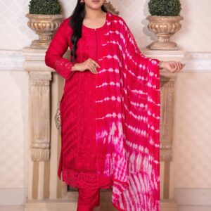 Red Printed 3 Piece Set